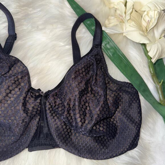 Chantelle C Magnifique Nouveau Seamless Unlined Minimizer Bra Black C27910 36H - Picture 8 of 11